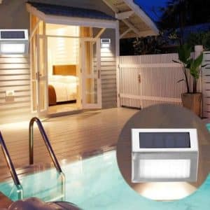 Lámpara Led Solar Jardin Patio Pared Impermeable Aire Libre - Domótica - Ecuador