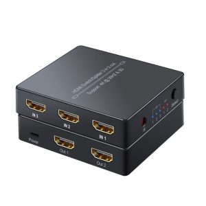 Splitter Hdmi Switch Matriz 3×2 3 Entradas 2 Salidas 4k 3d - Audio y Video - Ecuador