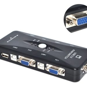 Switch Kvm 4 Puertos Usb Coolead Teclado Mouse Video - Accesorios - Ecuador