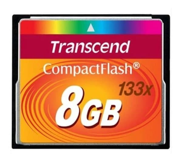 Memoria Compact Flash Transcend 8gb Camera Hd 3d 133x
