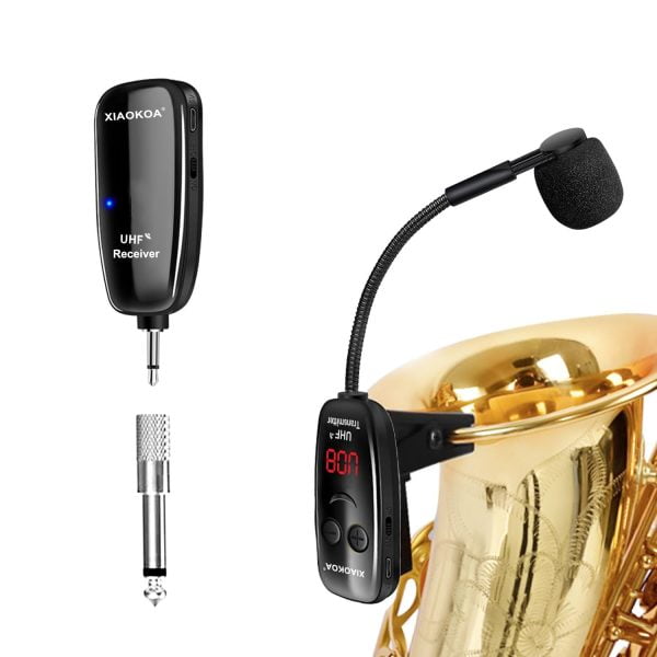 Microfono Condensador Clip Mic Instrumento Trompeta Saxofon