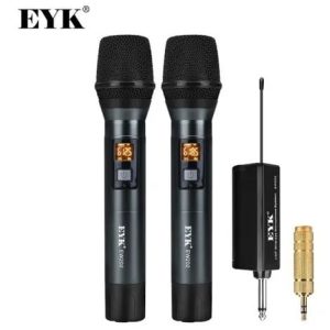 Micrófono Inalámbrico Uhf Dual Karaoke Microfono Mano Eyk - Accesorios - Ecuador