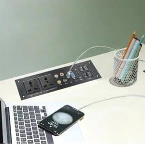 Wall Plate Face Plate Placa Aluminio Hdmi Vga Usb Audio Red - Accesorios - Ecuador