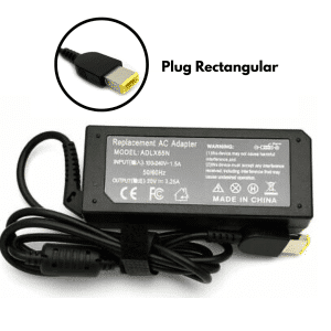 Cargador Adaptador Lenovo 20V 3.25A 65W Plug Rectangular