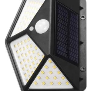 Lampara Led Solar Sensor Luz Movimiento Impermeable 100 Leds - Domótica - Ecuador