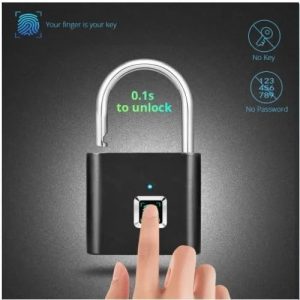 Candado Con Huella Digital USB recargable seguro biometrico - Novedades - Ecuador