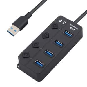 Hub Usb 3.0 De 4 Puertos Con Switches On/off Extension Usb - Accesorios - Ecuador