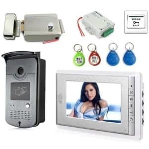 Kit Video Portero Completo Cerradura Fuente Monitor Tags - Domótica - Ecuador