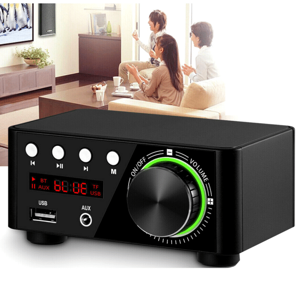 Amplificador Musica Ambiental Perifoneo Bluetooth Mp3 Usb