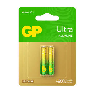 Pila Alcalina AAA Ultra 1.5 V Voltios En Blister GP 2 UN