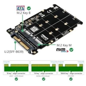 Adaptador M.2 Ssd A U.2 2 En 1 Nvme Ngff Pcie Pc Escritorio - Sin categorizar - Ecuador
