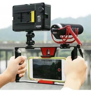 Estabilizador Video Celular Mango Montura Rig iPhone Samsung - Estabilizadores - Ecuador