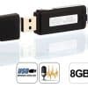Flash Memory Pen Drive Espia Grabadora De Voz 8gb Mini