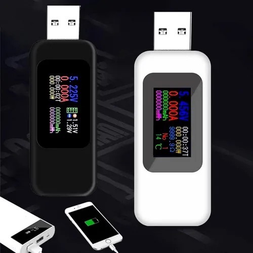 Usb Tester Digital Medidor de Energia Verifica Voltaje Amperaje Watts - Eléctrica - Ecuador