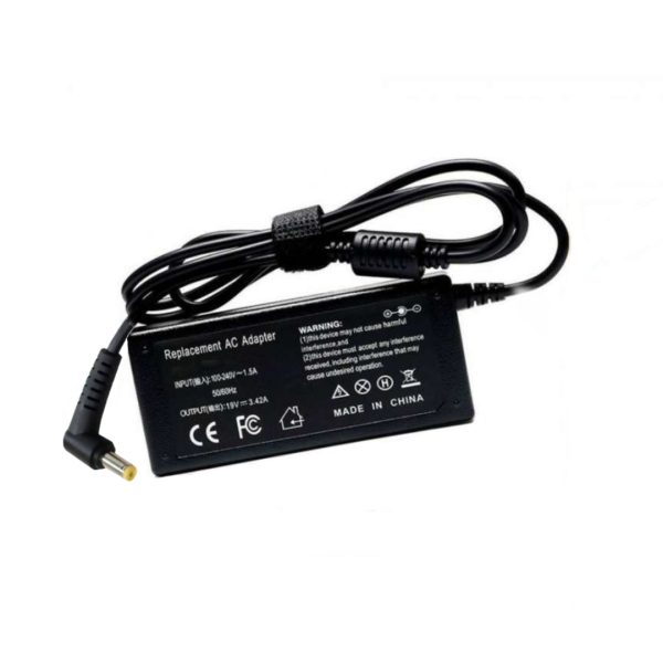Cargador Acer Aspire 19v 3.42 65w 5.5 X 1.7mm Amarilla Compatible