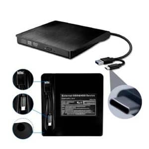 Dvd Writer Cd Quemador Externo Usb 3.0 C Macbook Laptop Pc - Sin categorizar - Ecuador
