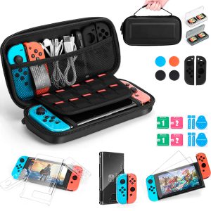 Kit 17 En 1 Accesorios Nintendo Switch Soporte Estuche Cable