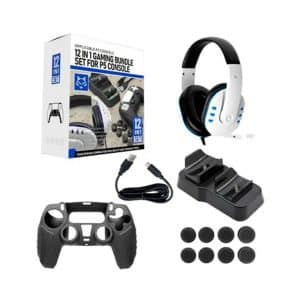 Kit 12 En 1 Ps5 Protege Joystick Control Audifonos Cargador - Accesorios - Ecuador