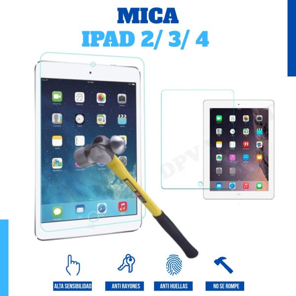 Mica Vidrio iPad 2 3 4 5 6 7 iPad Mini 2 3 4 5 iPad Pro