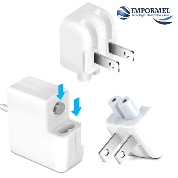 Conector Apple Cargador Plug De Pared Laptop Macbook Pro Air