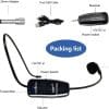 Microfono Inalambrico Diadema Uhf Amplica Voz Sonido Audio