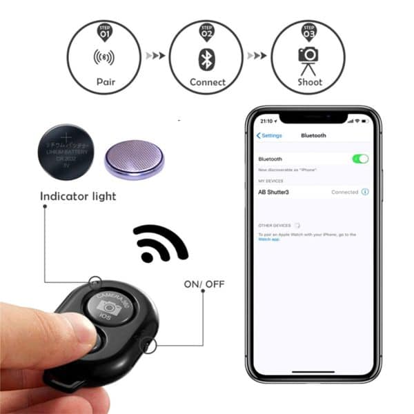 Trípode 40 Viaje Portátil Ligero Soporte Celular Bluetooth