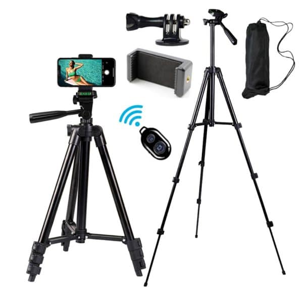 Trípode 40 Viaje Portátil Ligero Soporte Celular Bluetooth