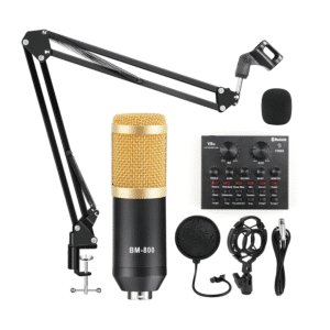 Microfono condensador brazo soporte araña mini consola bluetooth