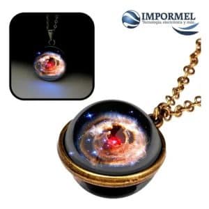 Collar Galaxia Brilla Oscuridad Doble Cara Cupula Cristal - Sin categorizar - Ecuador