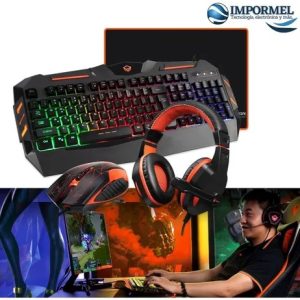 Combo Teclado Mouse Audifono Mousepad Meetion Gamer C500 - Sin categorizar - Ecuador