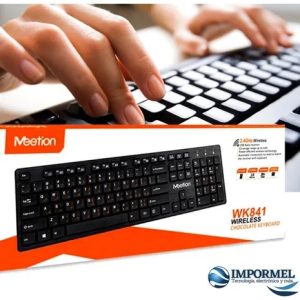 Teclado Inalámbrico Wireless Meetion Wk841 Slim En Español - Sin categorizar - Ecuador