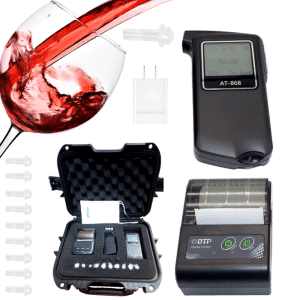 Alcoholimetro Profesional Con Impresora At-868f Con Estuche