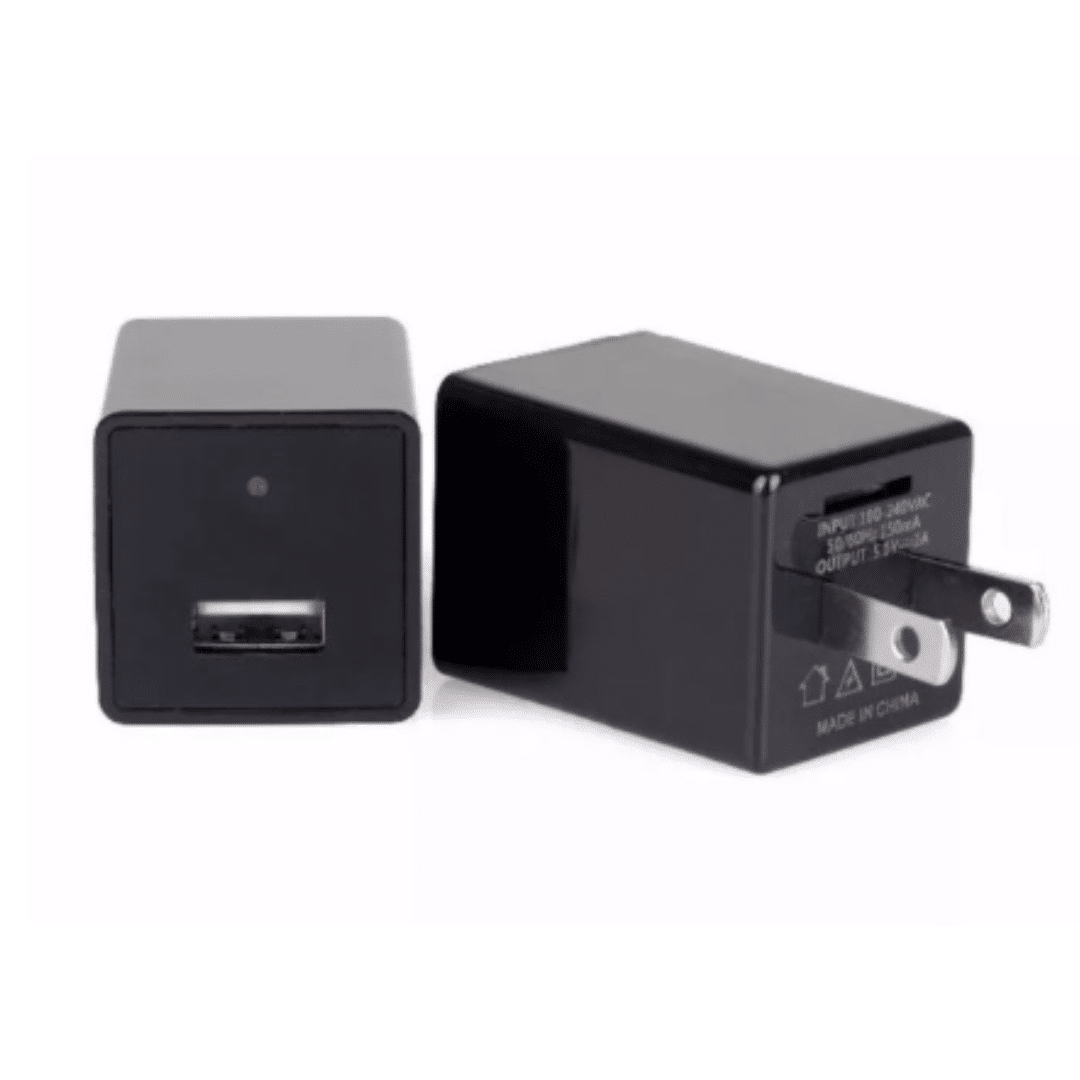 Cargador De Pared Usb 1080p Cámara Espía Oculta Wifi Enchufe