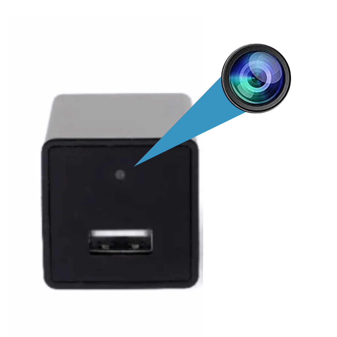 Cargador De Pared Usb 1080p Cámara Espía Oculta Wifi Enchufe