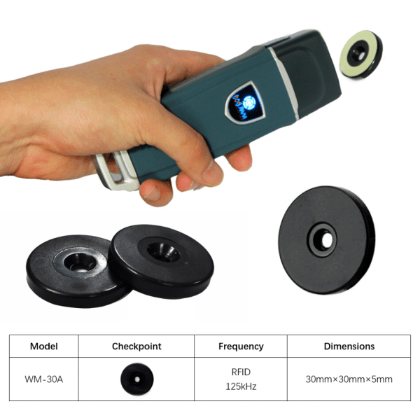Checkpoint 125khz Rfid Tag Em4100 Control Rondas Para Baston
