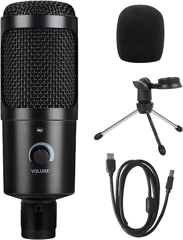 Microfono Profesional Condensador Usb Pc Estudio K1 Soporte