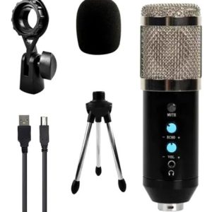 Microfono Unidirectional Capacitivo Pc Podcast Usb Condensador - Audio y Video - Ecuador