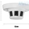 Camara Espia Red Tipo Sensor Humo H.265 Onvif P2p 3mp Poe Ip