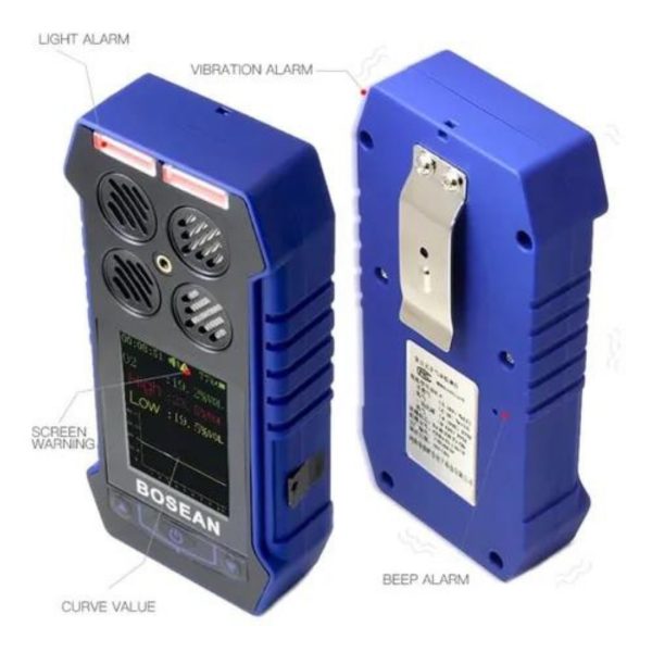 Medidor Detector Portatil De Gases O2 Ex H2s Co Mineria
