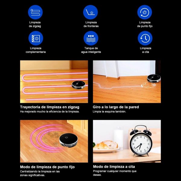 Robot Aspiradora Barrido Mopeo Wifi LIECTROUX C30B