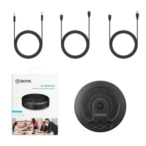 Microfono condensador video conferencia BOYA BY-BMM400 USB 180 grados