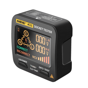 Comprobador Medidor Energía Electrica Voltaje Corriente