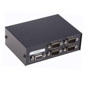 Switch 4 Puertos Serial Rs232 9 Pines Macho Red Audio Video - Accesorios - Ecuador