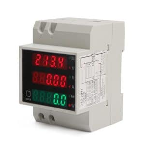 Medidor consumo de energía vatimetro LCD bifásica Din 100A - Eléctrica - Ecuador