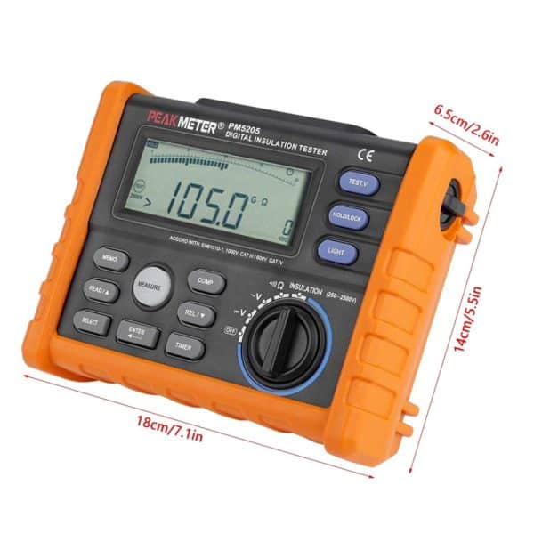 Medidor Resistencia Megger Puesta A Tierra Peakmeter Ms2302