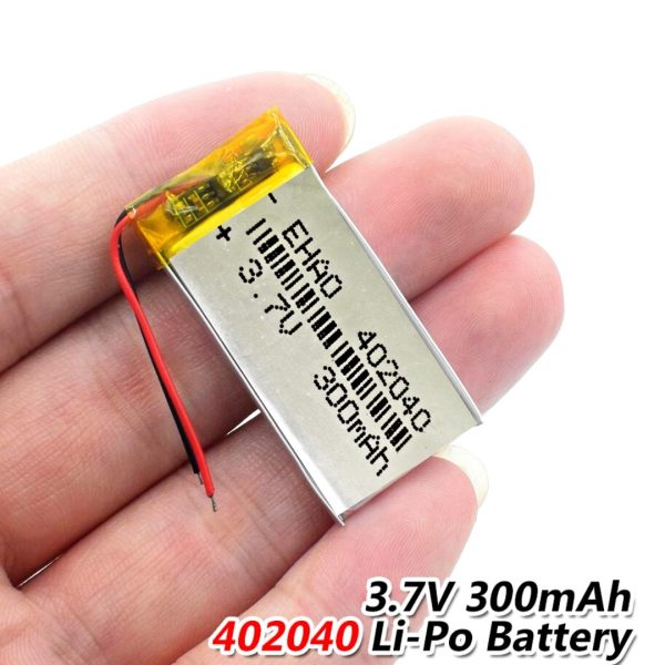 Bateria Litio 3.7 V 300mah 402040 Auricular Gps Bluetooth