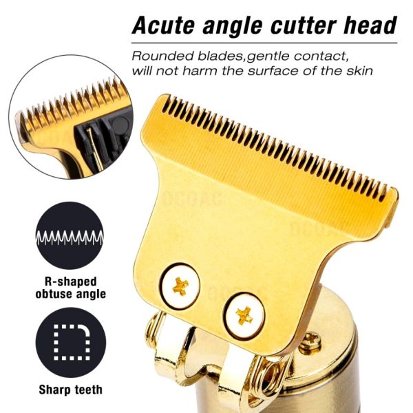 Máquina Cortar Cabello Eléctrica T9 USB Recargable Afeitadora Profesional