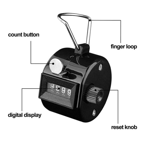 Contador Manual 4 Digitos Con Boton Lateral