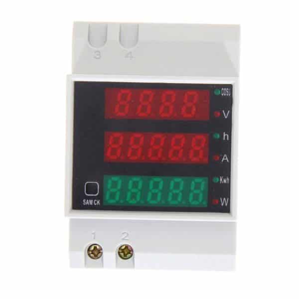 Medidor Consumo De Energía Vatimetro Lcd Ac 250 - 450 V