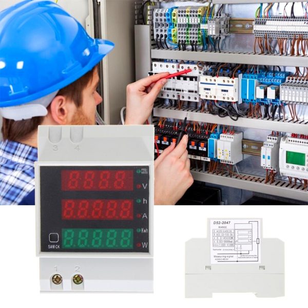 Medidor Consumo De Energía Vatimetro Lcd Ac 250 - 450 V